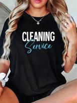 Cleaning Service Graphic T-shirt XXL