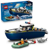 LEGO City Police Boat Chase 60456 toy boys girls toys birthday present blocks educational 6 years old 7 8 9 vehicle ship children 264 pieces