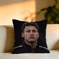 Futbolo Žvaigždės Neymaras Jr Pagalvės užvalkalas Kvadratinis Dvipusis Sofos Pagalvės užvalkalas Miegamojo Lovos šoninės pagalvės 30cmx30cm(12x12Inch) yellow