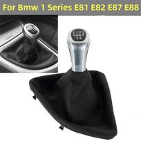 5/6 Speed Manual Gear Shift Knob Lever Shifter Gaiter Boot Cover Case Collar for BMW 1 Series E81 E82 E87 E88 2003- 2012 2013 6 Speed 2pcs