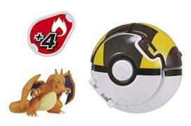 Takara Tomy Moncolle Charizard Figure Ages 4 and Meets Toy Safety ST Mark TAKARA TOMY  Pokémon Pokedel-Z (Hyper Ball)  Pokémon Toy, Up, Standards, balta