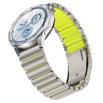 22 mm titano metalo apyrankė, skirta Huawei Watch GT6Pro GT5/4 46 mm, prabangi guminė apyrankė, skirta Amazfit Balance Active 2, Seiko for Huawei GT6Pro 46 titano geltona spalva