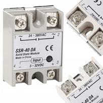 Kietojo kūno relė Ssr-40 Da 40A 24-380Vac Led