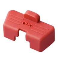 1pc Silicone OBD Port Cover Protector Car Diagnostic Dust Caps Waterproof Shockproof Anti-Rust Universal Auto Vehicle Accessory raudona