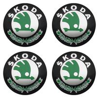 56mm/65mm automobilio ratlankio dangtelio lipdukas emblema dekoracija Aksesuarai Skoda Octavia Superb Rapid Kodiaq Karoq Kamiq 56mm