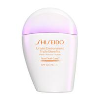 SHISEIDO Suncare Urban Triple Beauty Suncare Emulsija 30ml Apsauga nuo saulės UV Pieno tipo UV apsauga Drėkinanti Shiseido SPF50+ PA++++ / (veidui) white