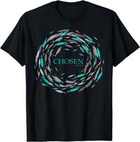 Chosen Fish Christian Luke 5110 Scripture T-shirt M