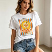Vintage Aperol Spritz Cocktail Print T Shirt Women Men Citrus Sunshine Bar Lover Casual Short Sleeve Tops Cotton  Harajuku L