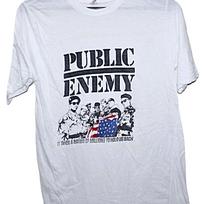 Vintage 80s 1988 PUBLIC ENEMY Hip Hop Rap Tour Concert Promo t Shirt and kids shirt 150 white