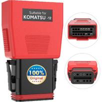 Autel Original MaxiSYS CV Komatsu 12-PIN Adapter, 12 Pins to OBD2 16 Pins | Off-Highway Diagnostic Tool Cable Connector, Work with Truck Scanner white