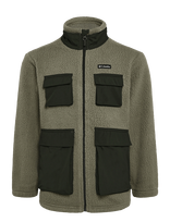 Columbia Sportswear - Jasper Ridge Pebbled Fleece Full Zip - Flisinė striukė - Chaki spalva