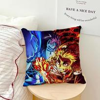 anime meno komiksų d-Demon s-Slayer pagalvės užvalkalas Patogus minkštas pagalvės užvalkalas sofai svetainei namų dekoravimui Apsauginiai užvalkalai 12x12Inch gray