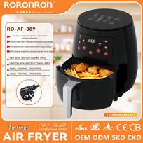 7L Large Capacity Smart Screen Electric Air Fryer gray