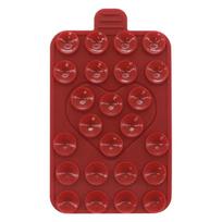 Multifunction Mobile Phone Holder Durable Double-Sided Suction Cup Phone Holder Fixed Anti-Slip Holder Silicone Suction Pad brown