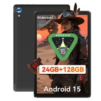 10,1 COLIO Dvigubo dažnio Wifi Planšetė 128GB Planšetinis kompiuteris 5000mAh Aštuonių branduolių Android 15 HD juoda
