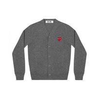 Comme des Garçons PLAY COMME des GARCONS PLAY Cardigan Red Emblem 'Grey' Men's AZ-N008-051-3 M gray