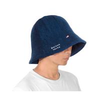 Maison Sauna Imabari-Certified Sauna Hat, Deep Tulip Design for Easy Breathing, 100% Cotton, Unisex, Depth 27cm, Made in Japan blue