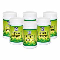 Hawaban Harde Pachak Amla Indian Digestive Candy Mouth Freshener Tasty Tangy Pills Pack of 6 Total 100g Vitamin C yellow