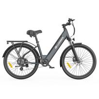 Allgobike AM27 Elektrinis dviratis 250W variklis Miesto kelionėms Elektrinis dviratis 36V 15Ah LED ekranas 7 pavaros Didžiausias greitis 25Km/h Dvigubas diskinis stabdys Didžiausia apkrova 120Kg pilka