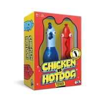 Fast Strategy Chicken Vs Dog Board Game Interactive Cartoon Chicken Vs Dog Party Game Set Diy Educational red