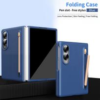 Skirta Samsung Galaxy Z Fold8 Wide/Z Fold8 Ultra /Z Fold7 6 5 4 3 dėklui, Naujas smūgiams atsparus apsauginis dangtelis PC+ Ekrano stiklo plėvelė su rašiklio laikikliu ir nemokamu rašikliu For Samsung Z Fold8 Wide black