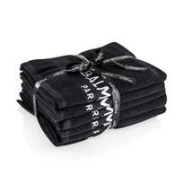Set, Balmain, Black Bleach Proof Salon, Salon Textile Towel, 6 pcs