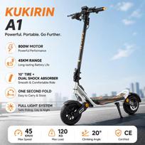KuKirin A1 Foldable Electric Scooter 800W Motor 48V 13AH Battery 45km Range All-Terrain Electric Scooter