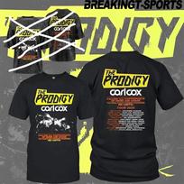 2 pusės The Prodigy Carl Cox turas 2026 Juodi medvilniniai marškinėliai H660 XXXXL gray