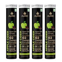 Auric Apple Cider Vinegar | 80 Acv Tablets With Vitamin B6 & B12 | Weight Loss & Metabolism Benefits | Supports Digestion, Bloating Relief & Gut