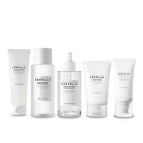 SIN1004 Centella Toną Skaistinantis 5 dalių rinkinys: Putos 125ml + Tonikas 210ml + Ampulė 100ml + Kremas 75ml + Apsauga nuo saulės 50ml, 1 Rinkinys white