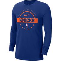Nike New York Knicks vyriški Nike NBA treniruočių ilgomis rankovėmis marškinėliai HQ9824-495 M blue