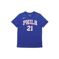 Nike NBA 76ers riboto leidimo marškinėliai vyriški viršutiniai drabužiai tamsiai mėlyni 870801-498 M blue