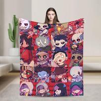 Deads by Daylights Super Warm Blanket  Decorative Plush Throw Blanket Pattern Home Decor Flannel Bedspread Sofa Bed Cover 75x90cm gray