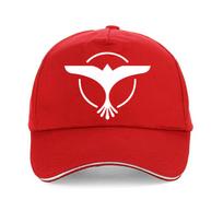 Fashion hip hop Tiesto DJ Music cap Unisex Women 3D print100% Cotton Baseball cap Harajuku unisex adjustable snapback hat gorras red
