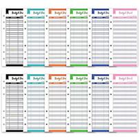 A6 Money Saving Organizer Pu Leather Budget Binder Marble Notebook Budgets Planner Envelope Office School Supplies white