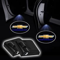 2 vnt. LED pasveikinimo žibintai Automobilio durų projektoriai Automobilio priedai Chevrolet Metalinėms transporto priemonėms Monza Cruze Crvalier Malibu Captiva black