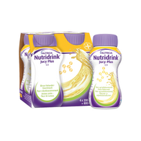 NUTRIDRINK Jucy Plus (kriaušės ir šeivam. ž. sk.), 4X200ML, 4 vnt.