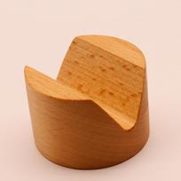 Versatile V-shaped Wooden Sushi Rack Japanese Style Sturdy Taco Plate Handmade Urchin Holder Party Table orange