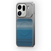 For OPPO Find X9 Pro Case Hard PC Carbon fiber Magnetic wireless charging Protective Back Cover For OPPO Find X9 X9Pro Shell OPPO Find X9 mėlyna