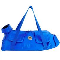 Pet Carrier Bag Polyester Adjustable Velcro Straps Limb Openings Extended Shoulder Strap S mėlyna