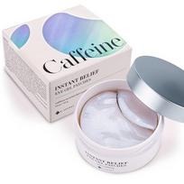 K-SECRET Instant Relief Eye Gel Patch Caffeine 60pcs - Depuffing Refreshing, Korean 60pcs white