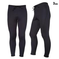 3mm Neoprene Separate Wetsuit Pants Surfing Diving Swimming Warmth Protection Unisex Adult Small black