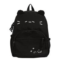 Schoolbag Japanese ins cartoon kitten backpack bag female cute bar grain pain bag baby bag large capacity versatile backpack Length 30 width 11 height 34 juoda
