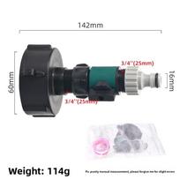 IBC Tank Fittings S60 IBC Tank To 20/25/32mm PE Pipe Adapter Garden Irrigation Watering Quick Connector IBC Tank Adapter gray