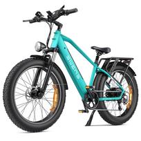 Engwe E26 Electric Bicycle 26  250W Motor 48V 16AH Adult Ebike 7 Speed Full Suspension Top Speed 25Km/h Green geltona