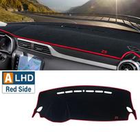For MG ZS EZS EV 2017-2024 Car Dashboard Mat Sun Shade trument Desk Non-slip Cover Accessories      2018 Polyester-Red LHD gray
