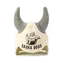 Sauna Guru Wool Sauna Hat Boss Devil [SAUNA GURU] (Sauna Gray) gray