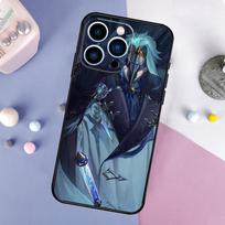 Genshin Impact Dottore Phone Case For iPhone 17 Pro Max 15 13 12 11 14 16 Pro Max Plus Mini 16e 17 Air Back Cover iPhone 17 Air gray