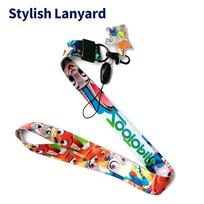 Zootopia 2 Neck Strap Carrot Recording Pen Lanyards | 60 Second Mini Recording |Neutral Pen 2In1 For Student Gifts black