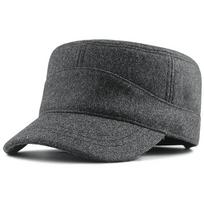 Big Size Back Full Closed Army Flat Caps Men Women Winter Woolen Military Hat Big Bone Plus Size Fitted Baseball Hats 65cm 60cm L 56-60cm pilka spalva